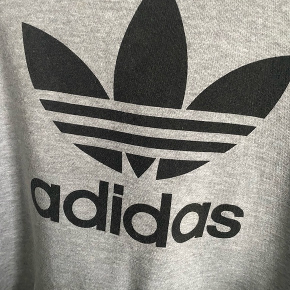 Gray and black size large Adidas hoodie - Picture 2 of 3
